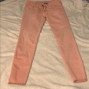 American Eagle Pink Skinny Jeans